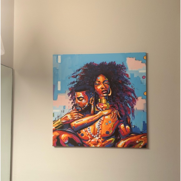 American Wall Art Couple Lovers King and Queen Picture - Picture 3 of 3